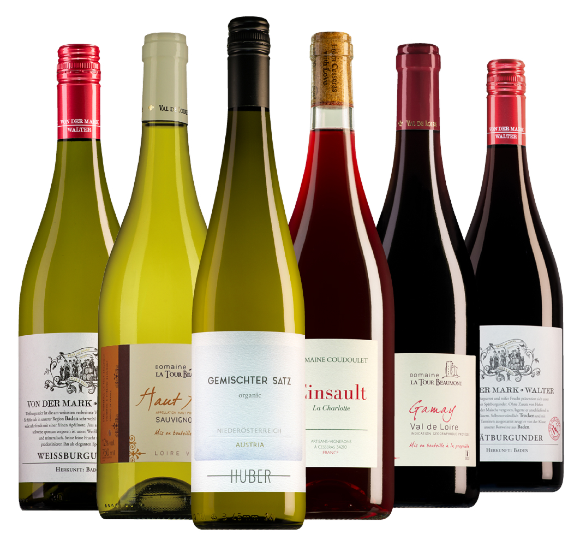 Wijnpakket lentewijnen (6 flessen)